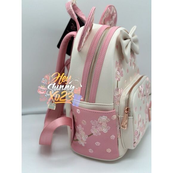 Loungefly Disney Minnie Mouse Cherry Blossom Ears Mini Backpack